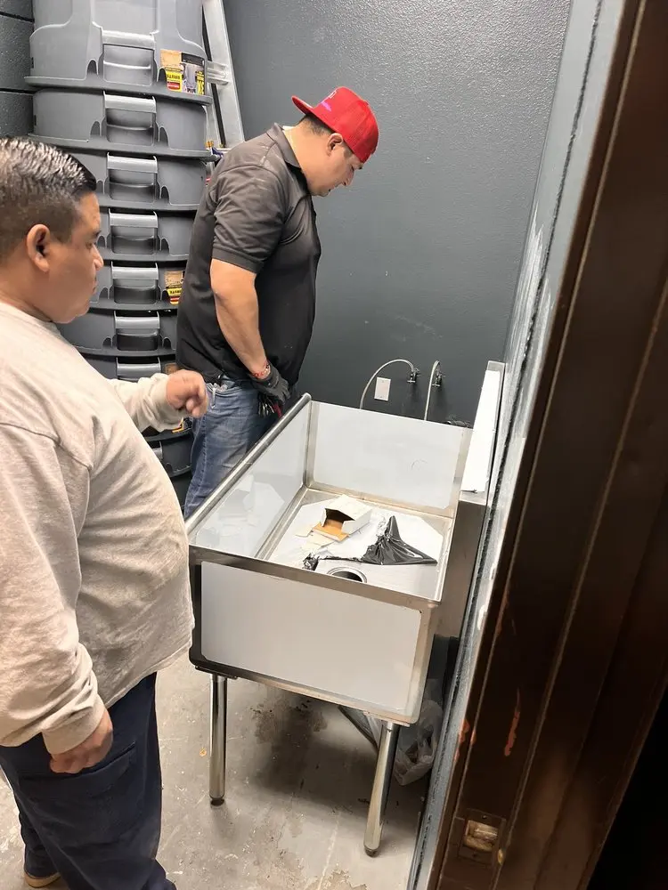 Commercial plumbing and sink installation in Haledon